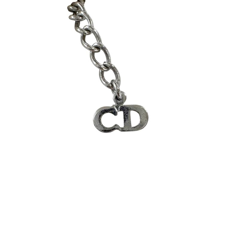 Christian Dior Silver Logo Plated Pearl Bracelet Hardware SV — view 9