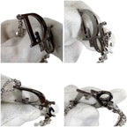 Christian Dior Silver Logo Plated Pearl Bracelet Hardware SV — view 8