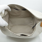 Hermes Brid A Brag PM Rouge Ash Silver Hardware Canvas Handbag Pouch — view 9