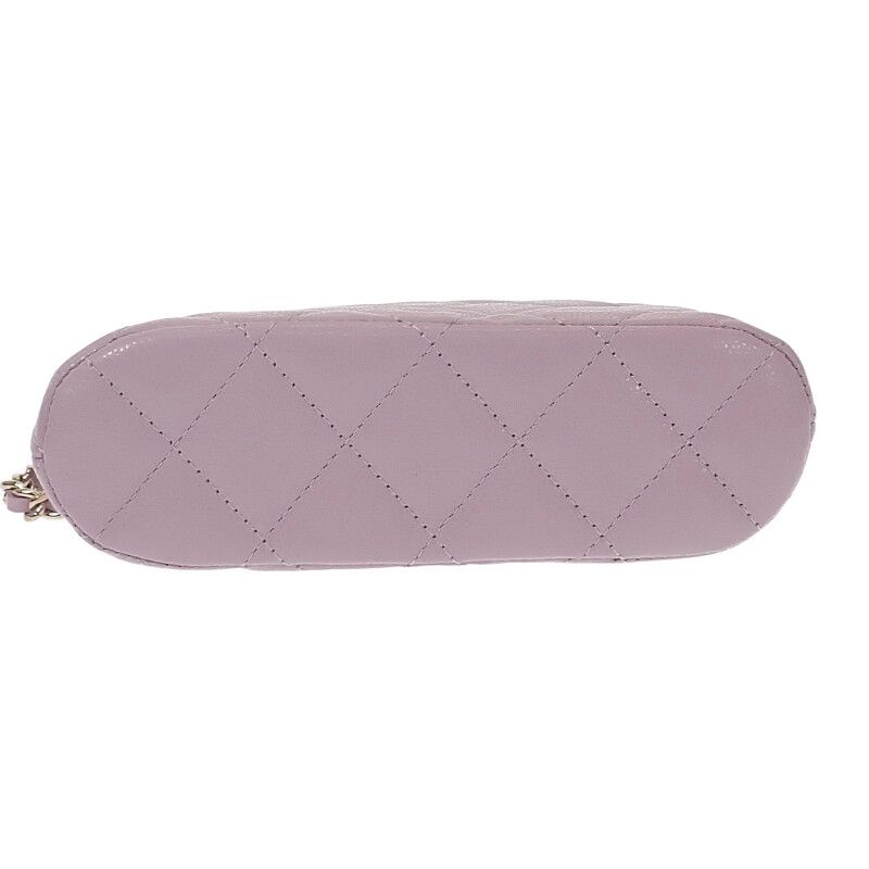 Chanel Chain Clutch Ap4000 Shoulder Bag Caviar Leather Purple — view 5