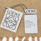 Loewe Alpaca F655 Ss1 X02 Scarf Wool Leather Camel Fine — view 3