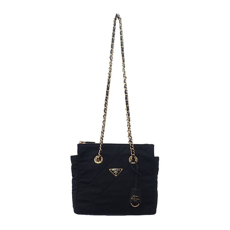 Prada Re-edition 1995 Chain Shoulder 1 Bg4682 A0 Sf0002 Tote — view 2