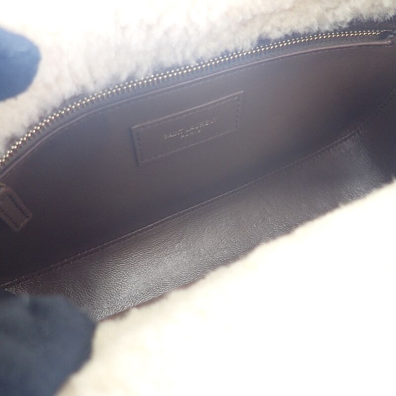 Saint Laurent Le Cassette Hobo zlw Shoulder Bag Handbag Suede Shearling — view 7