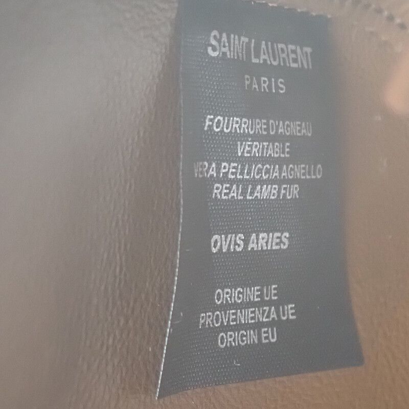 Saint Laurent Le Cassette Hobo zlw Shoulder Bag Handbag Suede Shearling — view 9