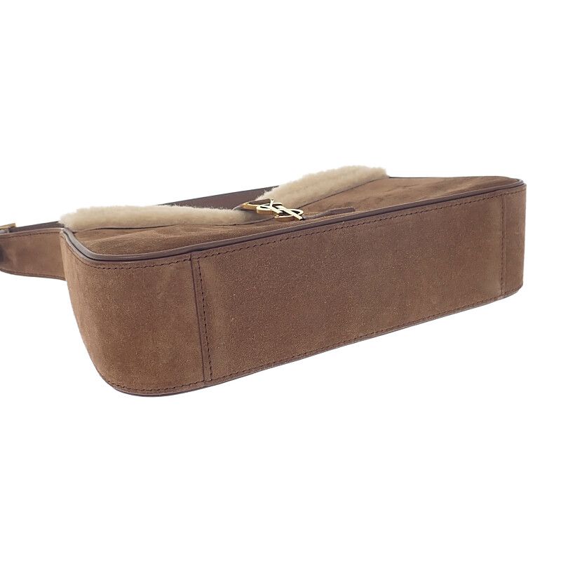 Saint Laurent Le Cassette Hobo zlw Shoulder Bag Handbag Suede Shearling — view 5