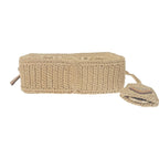 Prada Raffia Shoulder 1 Bh196 Bag Pouch Basket Leather — view 6