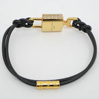 Louis Vuitton Bracelet Padlock M8217 F Gold Rhinestone Accessories — view 4