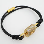 Louis Vuitton Bracelet Padlock M8217 F Gold Rhinestone Accessories — view 3