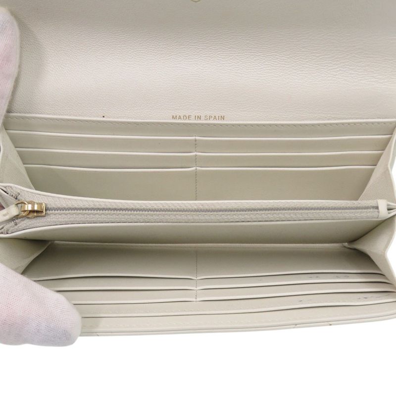 Chanel 19 Ap0955 Lambskin White Coco Mark 30 Long Wallet 0766 — view 6
