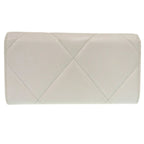 Chanel 19 Ap0955 Lambskin White Coco Mark 30 Long Wallet 0766 — view 3