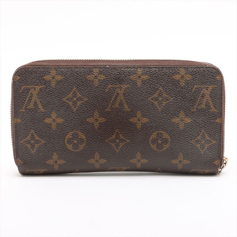Louis Vuitton Monogram Zippy Wallet Round Zip Long Brown — view 6