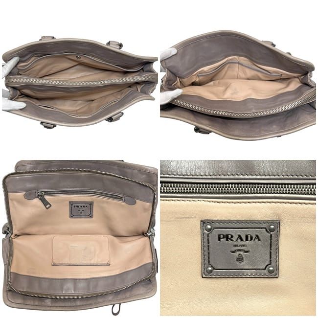 Prada 2 way Bag Grey Bn2217 Nappa Leather — view 3