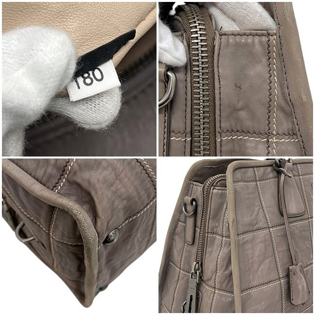 Prada 2 way Bag Grey Bn2217 Nappa Leather — view 6