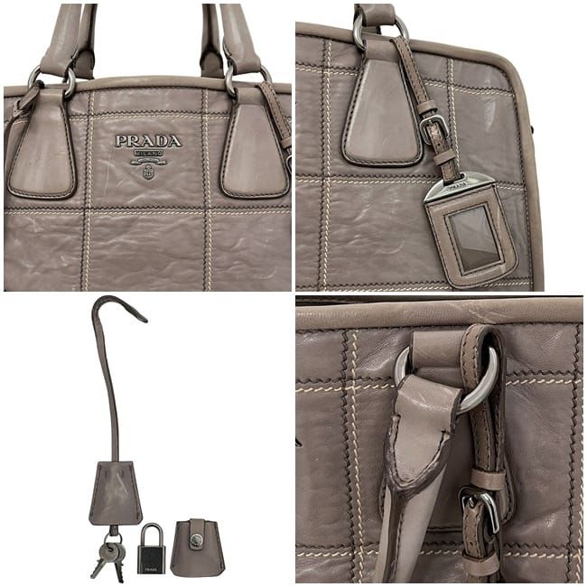 Prada 2 way Bag Grey Bn2217 Nappa Leather — view 8