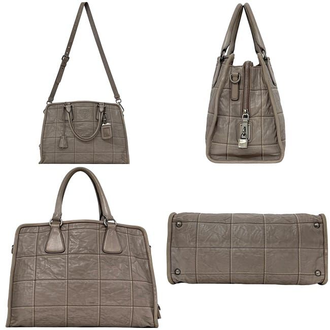 Prada 2 way Bag Grey Bn2217 Nappa Leather — view 2