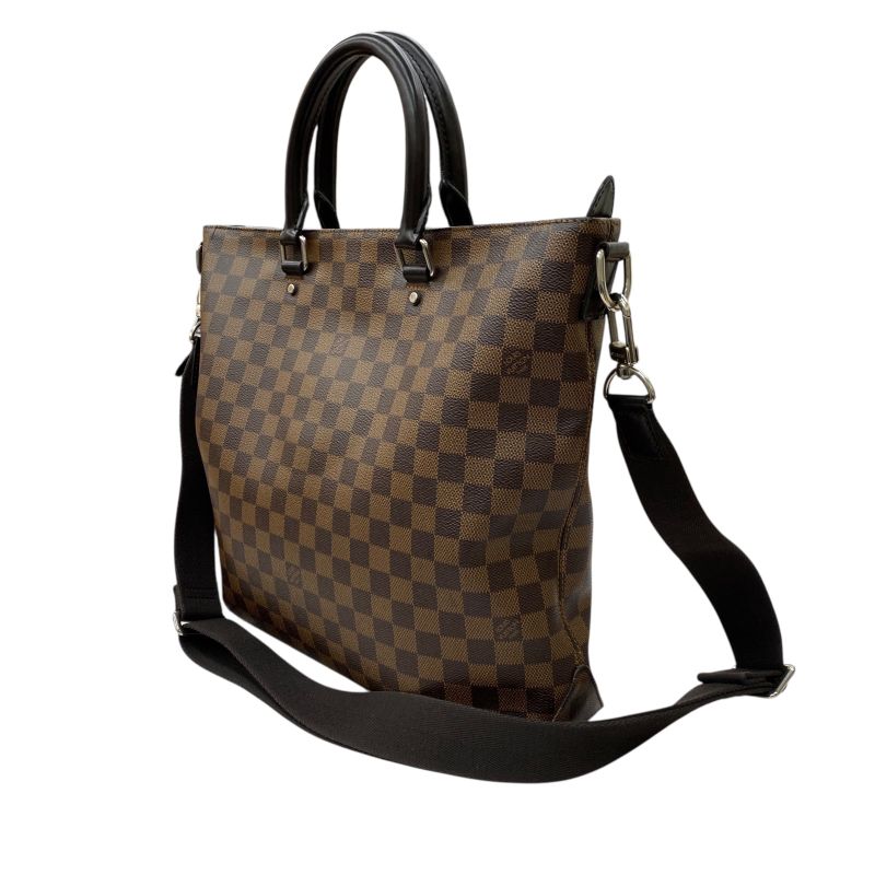 Louis Vuitton Leather Jake Tote Damier Bag — view 4