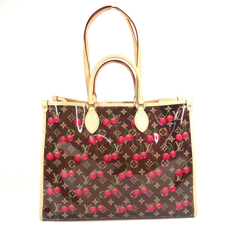 Louis Vuitton Shoulder Bag On The Go GM Leather Brown — view 2