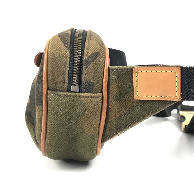 Louis Vuitton Body Bag Supreme Bum PM Leather Canvas Khaki — view 4