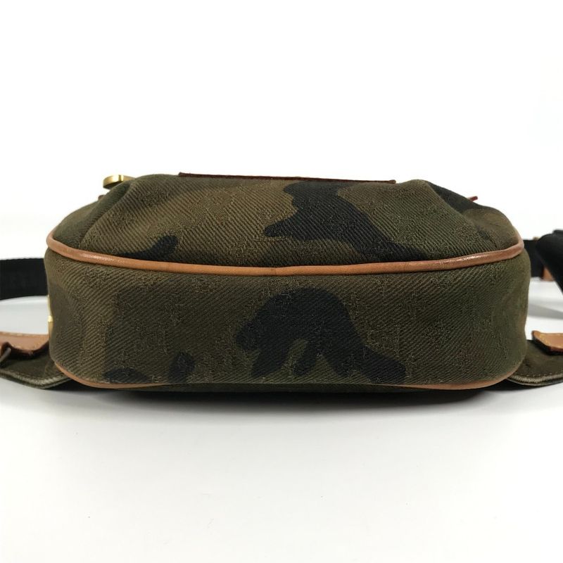 Louis Vuitton Body Bag Supreme Bum PM Leather Canvas Khaki — view 7