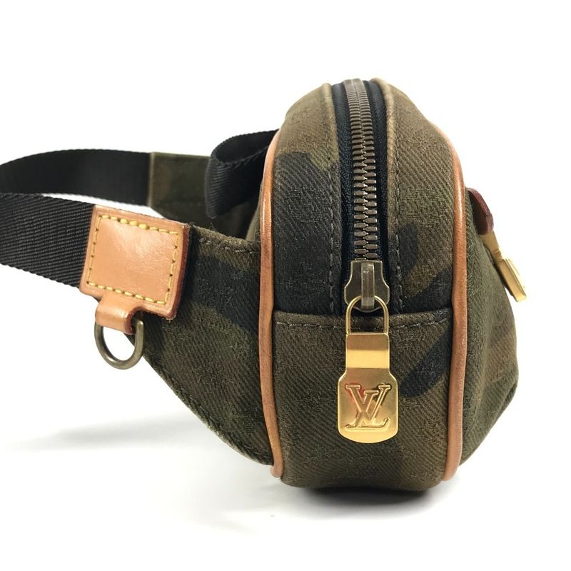 Louis Vuitton Body Bag Supreme Bum PM Leather Canvas Khaki — view 3
