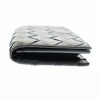 Bottega Veneta Intrecciato Leather Flap Card Case Black — view 6