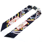 Hermes DAME de Coeur Twillye Scarf Noir Black Rouge All — view 3