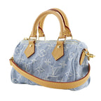 Louis Vuitton Nano Speedy 2-Way Shoulder Monogram Denim Sky Blue — view 2