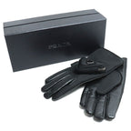 Prada Triangle Logo Gloves Black 2 GG137 Dw1 F0002 8 — view 9