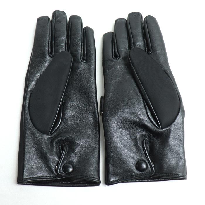 Prada Triangle Logo Gloves Black 2 GG137 Dw1 F0002 8 — view 3