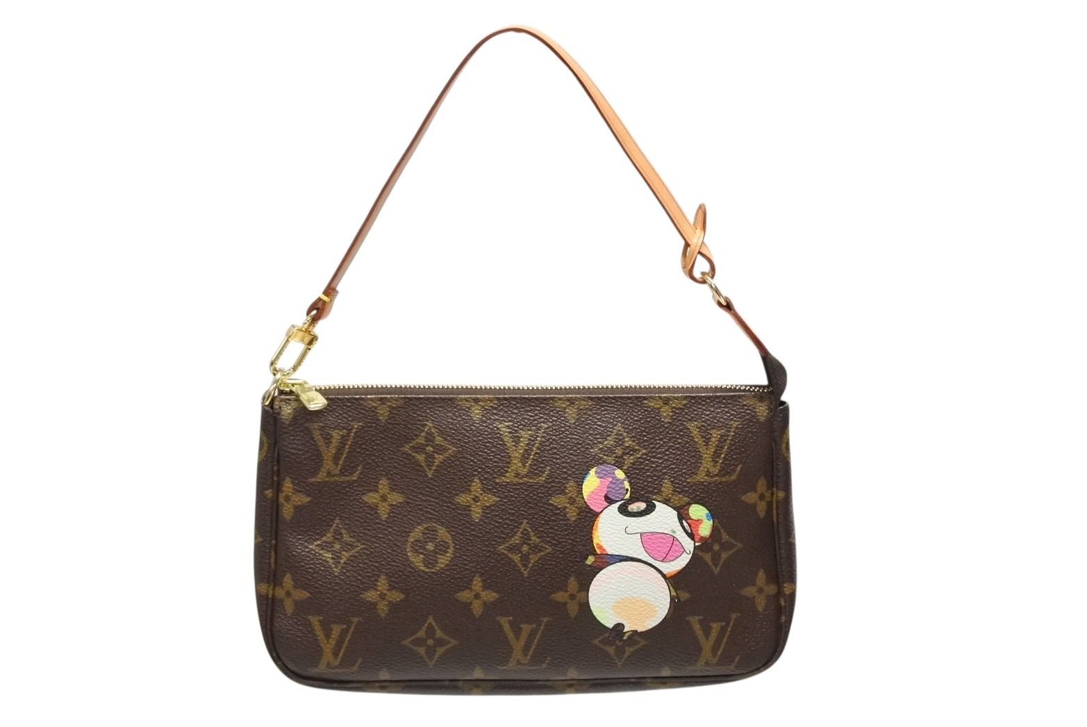 Louis Vuitton Pochette Accessoires Panda Monogram Po Handbag Takashi Murakami