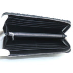 Dior Oblique Jacquard Long Zip Wallet Navy 2 Yks h05 E — view 3