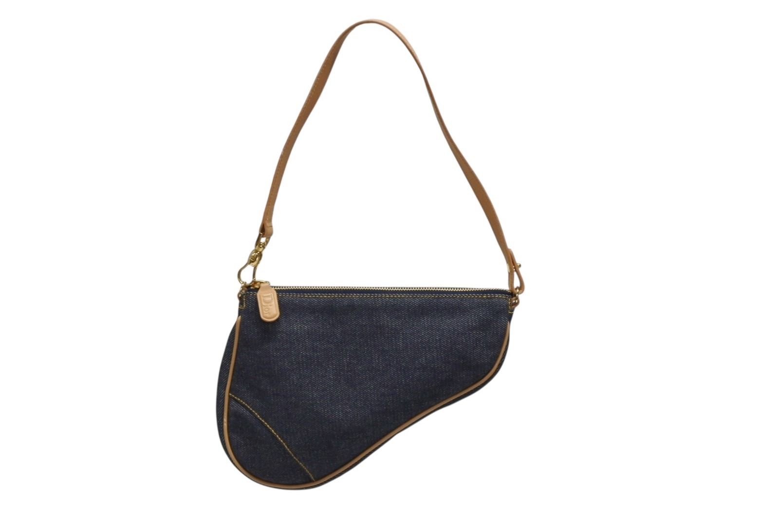Dior Galliano Era Saddle Pouch Denim