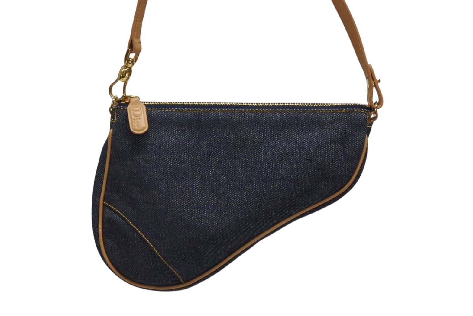 Dior Galliano Era Saddle Pouch Denim — view 2