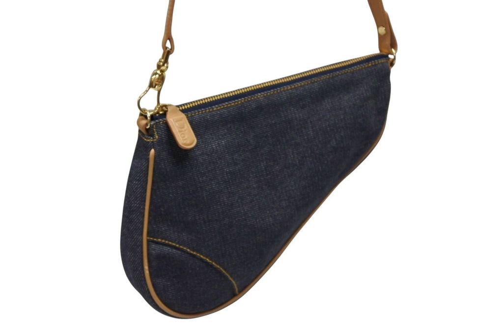 Dior Galliano Era Saddle Pouch Denim — view 4