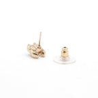 Chanel Earrings Gold Coco Mark Rhinestone — view 5