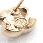 Chanel Earrings Gold Coco Mark Rhinestone — view 7