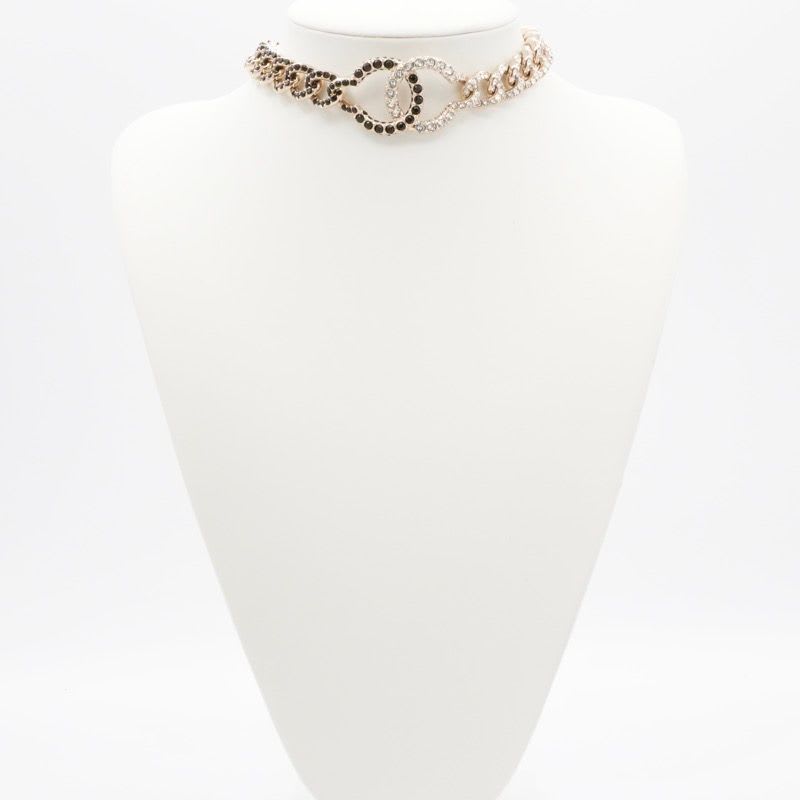 Chanel Choker Gold Coco Mark Rhinestone — view 8
