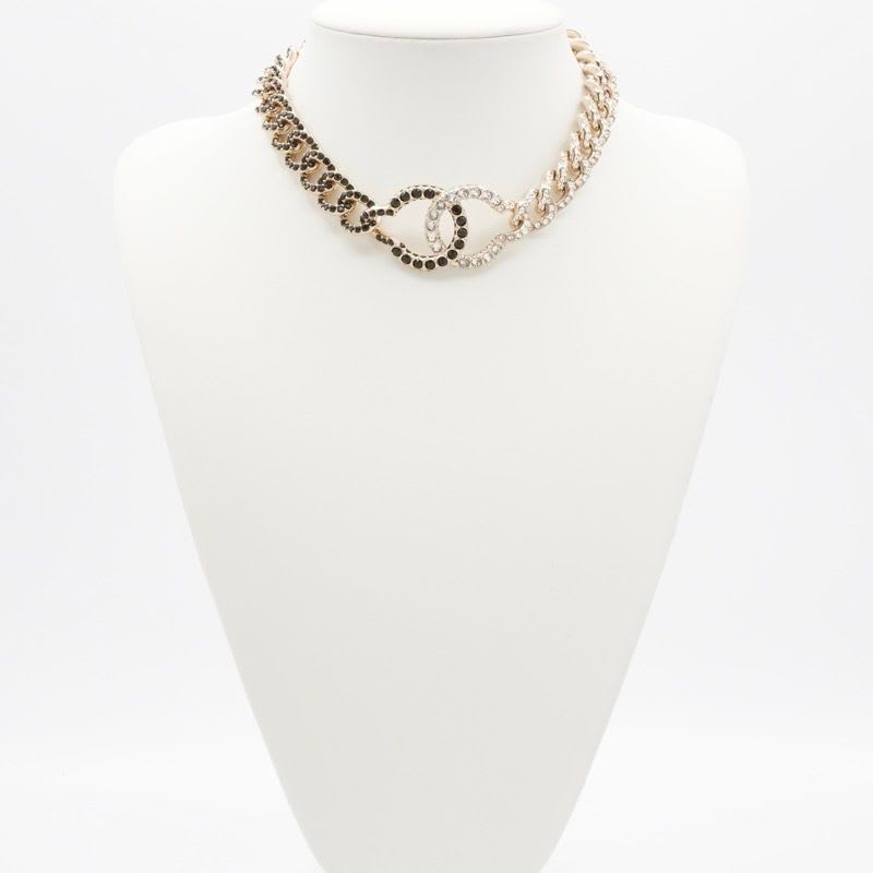 Chanel Choker Gold Coco Mark Rhinestone — view 9