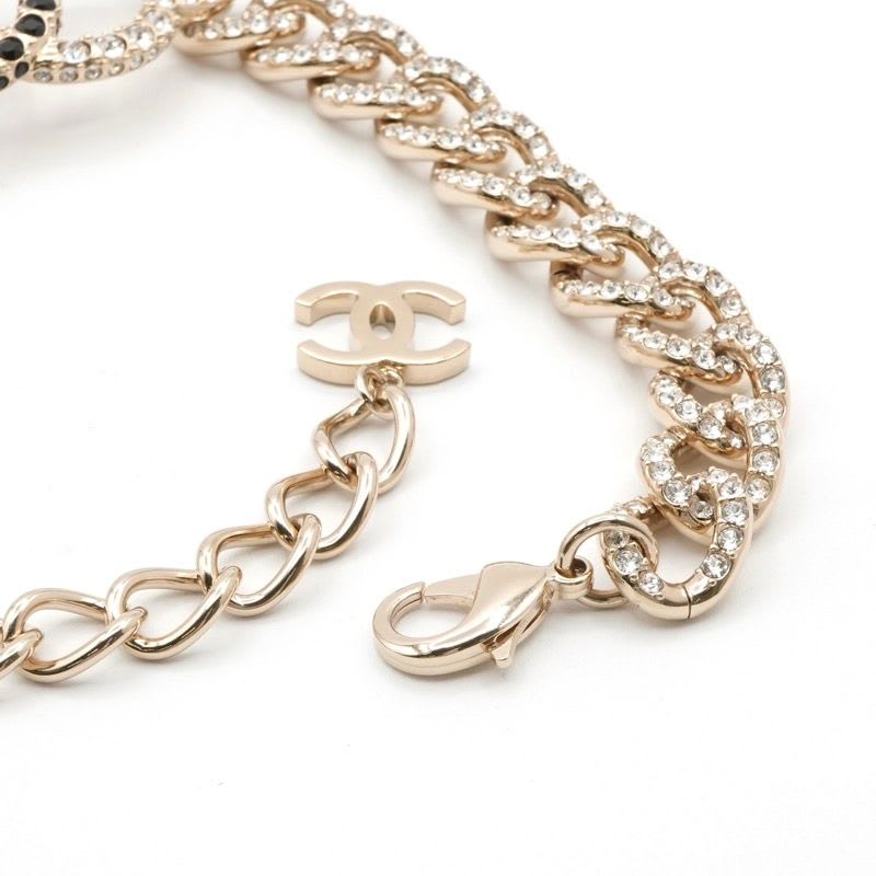 Chanel Choker Gold Coco Mark Rhinestone — view 6
