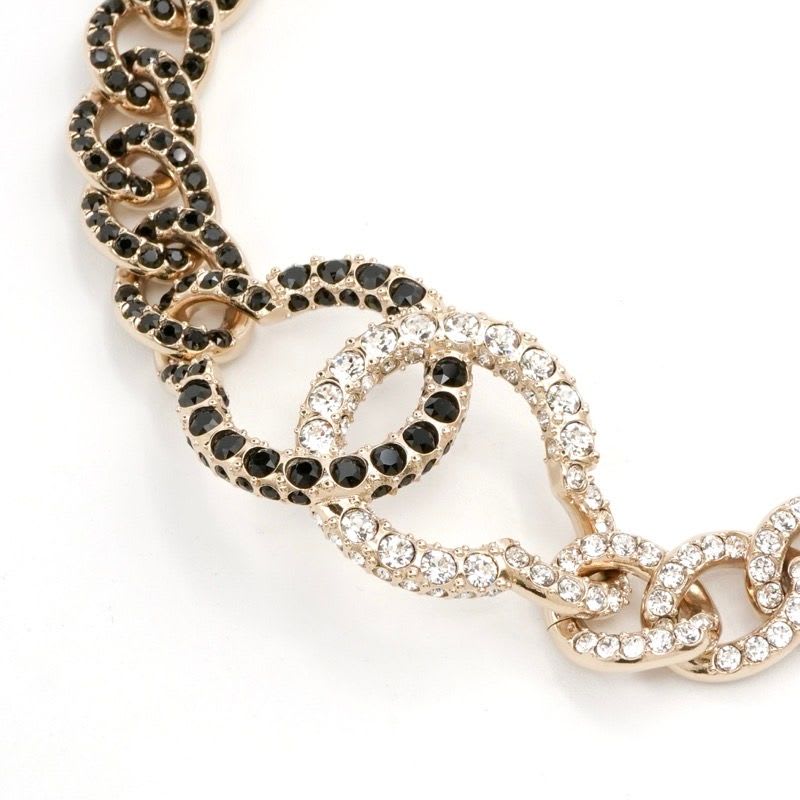 Chanel Choker Gold Coco Mark Rhinestone — view 4