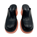 Bottega Veneta Flash Pump Sandals Shoes Leather Rubber Black Pink — view 2