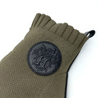 Hermes Volver Boots Short Shoes Fabric Leather Khaki Knit Exlibris — view 8