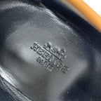 Hermes Paris Loafer Leather Shoes Natural Moccasins Hhardware — view 7
