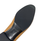 Hermes Paris Loafer Leather Shoes Natural Moccasins Hhardware — view 8
