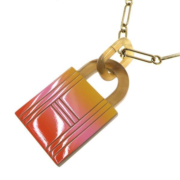 Hermes Amulet Cadenas Necklace — view 3