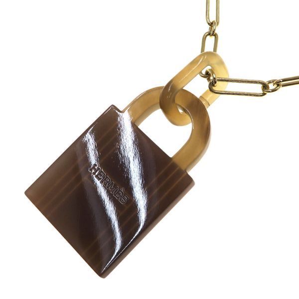 Hermes Amulet Cadenas Necklace — view 5