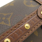 Louis Vuitton 2-Way Bag Papillon Trunk Monogram Canvas Gold Hardware — view 7