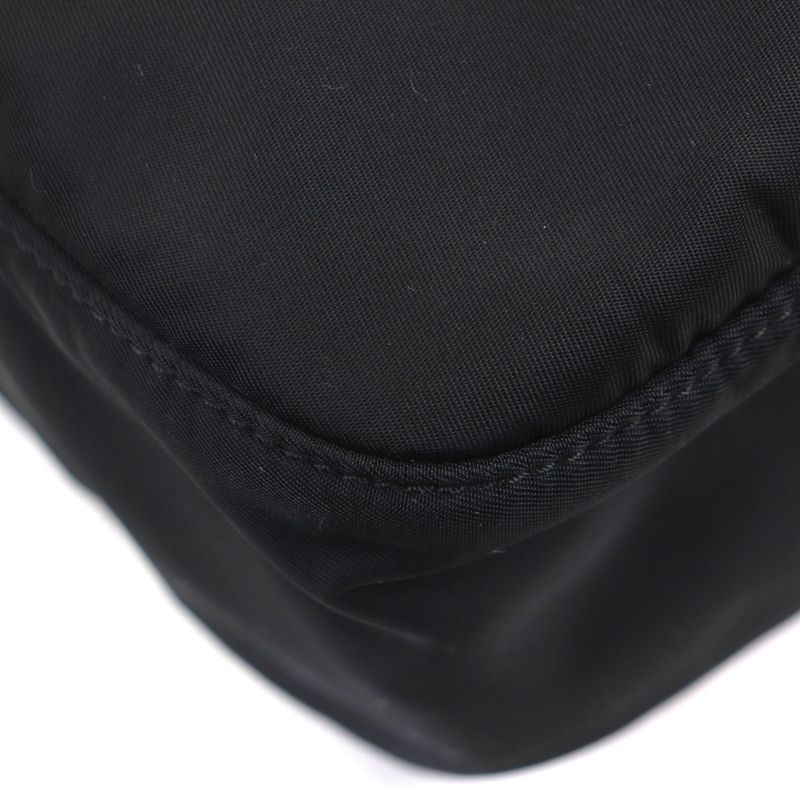 Prada 1 Bc421 Nylon Saffiano Leather Re-nylon Triangle Logo Plate — view 6
