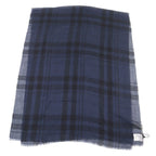 Dior Homme 133 Cashmere Silk Logo Embroidery Checked Scarf — view 4