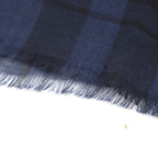 Dior Homme 133 Cashmere Silk Logo Embroidery Checked Scarf — view 6
